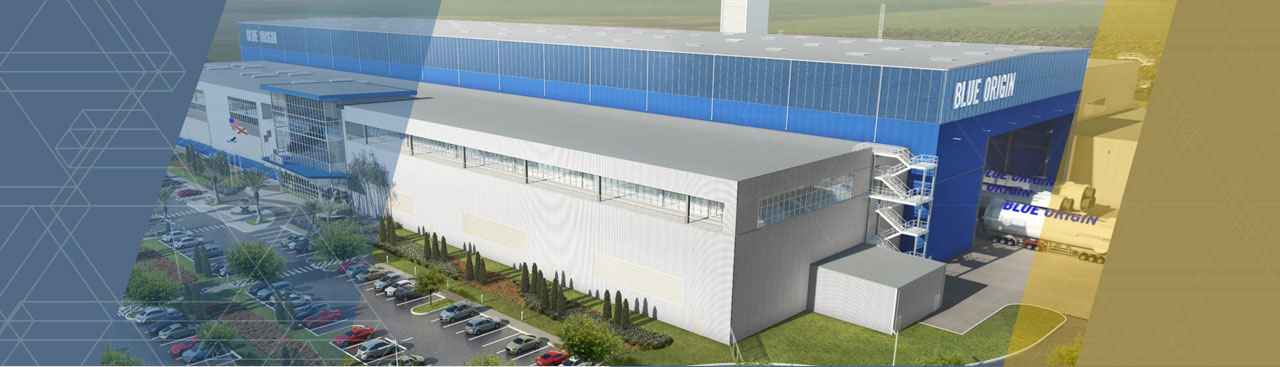 Blue Origin OLS Manufacturing Building 634,000 square feet Exploration Park, Florida